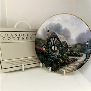 KNOWLES - CHANDELIERS COTTAGE - 1991 PLATE #2260G by Thomas Kinkade